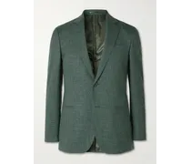 MR P. Giacca in misto lana vergine, seta e lino Verde