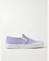 Loewe Sneakers slip-on in camoscio con finiture in gomma Terra Vulca Viola