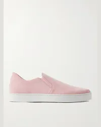 Manolo Blahnik Sneakers slip-on in camoscio Nadores Rosa