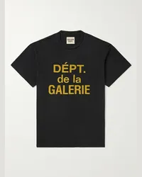 GALLERY DEPT. T-shirt in jersey di cotone con logo Nero