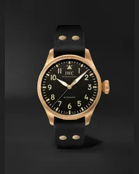 IWC Orologio automatico 43 mm in bronzo con cinturino in Alcantara Big Pilot's 43, N. rif. IW329703 Nero