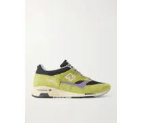 New Balance Sneakers in camoscio spazzolato con finiture in mesh e pelle MiUK 1500 Verde