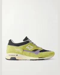 New Balance Sneakers in camoscio spazzolato con finiture in mesh e pelle 1500 Verde