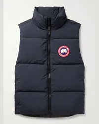 Canada Goose Piumino smanicato slim-fit in EnduraLuxe® trapuntato con logo applicato Lawrence Blu