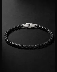 David Yurman Bracciale a catena in argento sterling nero Nero