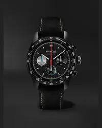 Bremont Cronografo automatico 43 mm in acciaio inossidabile con cinturino in Alcantara® Williams Racing WR45 Limited Edition, N. rif. WR-45-R-S Nero