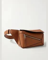 Loewe Marsupio mini in pelle Puzzle Edge Marrone