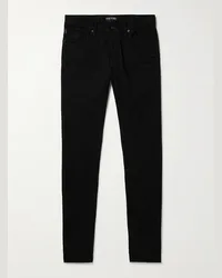 Tom Ford Jeans slim-fit a gamba dritta in denim cimosato Nero