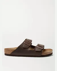 Birkenstock Sandali in pelle oliata Arizona Marrone