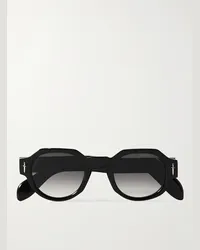 Cutler and Gross The Great Frog Occhiali da sole in acetato con montatura rotonda Nero