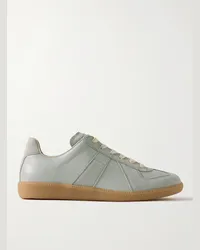 Maison Margiela Sneakers in pelle e camoscio Replica Grigio