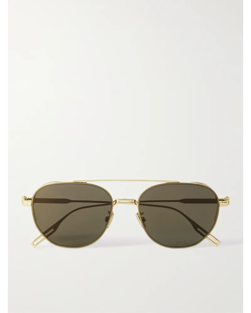 Dior Occhiali da sole in metallo dorato stile aviator NeoDior RU Oro
