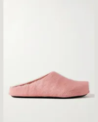 Marni Slipper in cavallino Fussbett Rosa