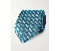 Cravatta in seta jacquard, 7 cm