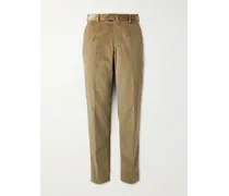 Pantaloni a gamba dritta in velluto a coste di cotone