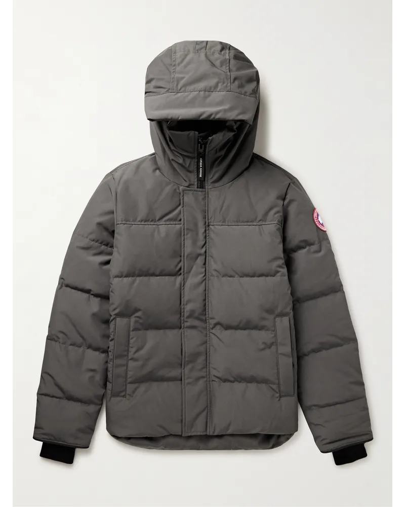 Canada Goose Piumino stile parka in Arctic Tech® con cappuccio e logo applicato Macmillan Grigio