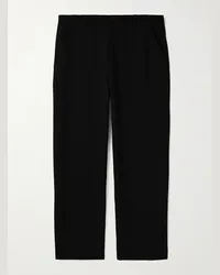 Acne Studios Pantaloni a gamba dritta in tela Prop Nero