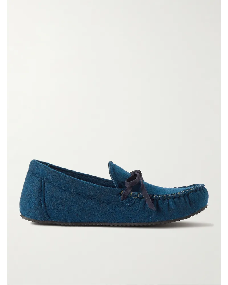 MR P. Slipper in feltro riciclato Blu