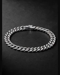 David Yurman Bracciale in argento sterling con diamanti Argento