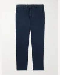 Ralph Lauren Pantaloni slim-fit a gamba dritta in misto cotone manopesca Jarrett Blu