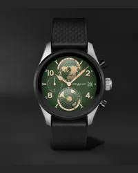 Montblanc Smartwatch 43 mm in titanio con cinturino in gomma Summit 3, N. rif. 129268 Verde