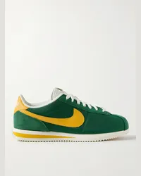 Nike Sneakers in tela con finiture in camoscio e pelle Cortez Verde