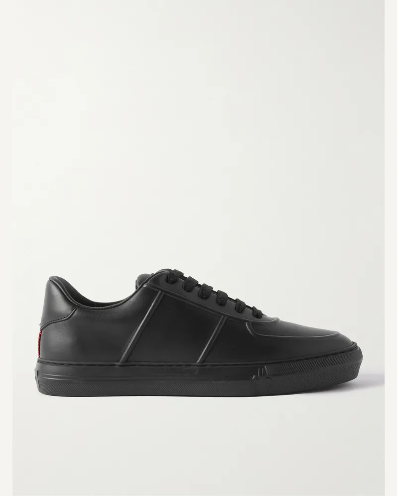 Moncler Sneakers in pelle con logo applicato Neue York Nero