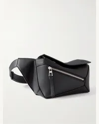 Loewe Marsupio mini in pelle Puzzle Edge Nero