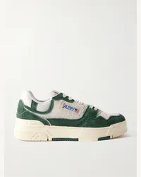 AUTRY Sneakers in camoscio spazzolato con finiture in mesh CLC Verde