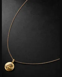 ELHANATI Collana con pendente in oro e diamante Star Sign Pisces Oro