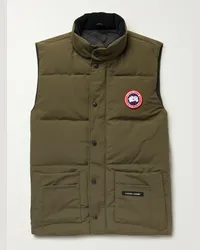 Canada Goose Piumino smanicato slim-fit in Arctic Tech trapuntato Freestyle Crew Verde