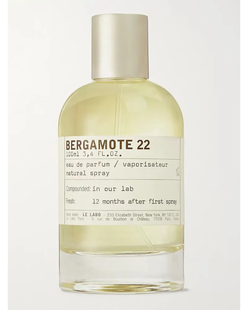 Le Labo Bergamote 22 Eau De Parfum, 100ml Incolore