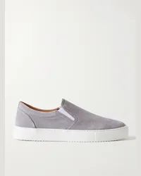 MR P. Sneakers slip-on in Regenerated Suede by evolo Grigio