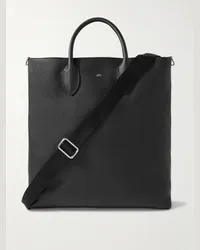 MR P. Tote bag in pelle pieno fiore Nero