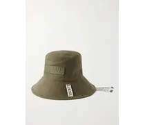 Paula’s Ibiza Cappello da pescatore in tela con logo applicato