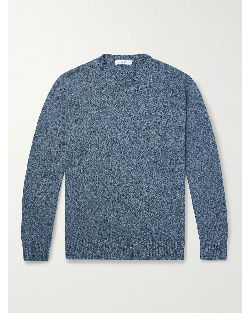 MR P. Pullover in cotone biologico Blu