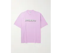 VETEMENTS T-shirt in jersey di cotone con logo Rosa