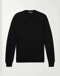 Incotex Pullover in Flexwool Nero