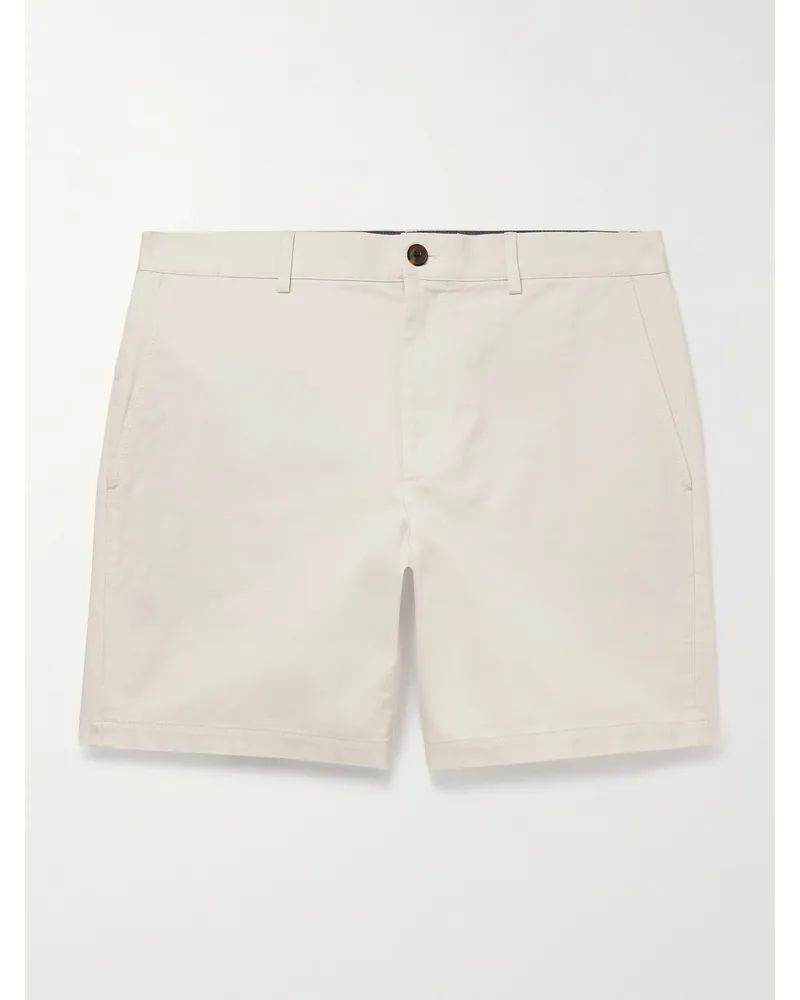 Club Monaco Shorts slim-fit in twill di misto cotone Baxter Neutri