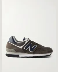 New Balance Sneakers in camoscio e mesh con finiture in materiale sintetico 576 Marrone