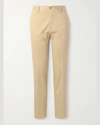 Etro Pantaloni slim-fit in gabardine di misto cotone Neutri