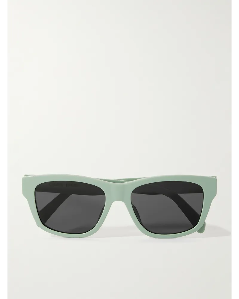 Celine Occhiali da sole in acetato con montatura D-frame CELINE Monochrome 05 Verde
