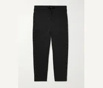 Tapered Embellished Jersey Sweatpants
