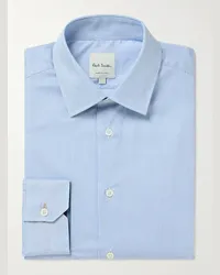 Paul Smith Camicia slim-fit in popeline di cotone a righe Blu