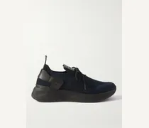 Sneakers in maglia stretch con finiture in pelle Venezia Shadow