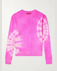 The Elder Statesman Pullover in cashmere tie-dye Spiral City Tranquility Rosa