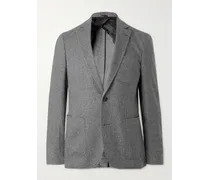 MR P. Blazer slim-fit in tweed Donegal Grigio