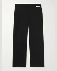 WTAPS Pantaloni a gamba dritta in twill Nero