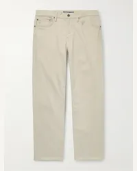 Ralph Lauren Pantaloni slim-fit a gamba dritta in twill di misto cotone Varick Neutri