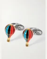 Paul Smith Gemelli in metallo argentato e smalto Air Balloon Argento